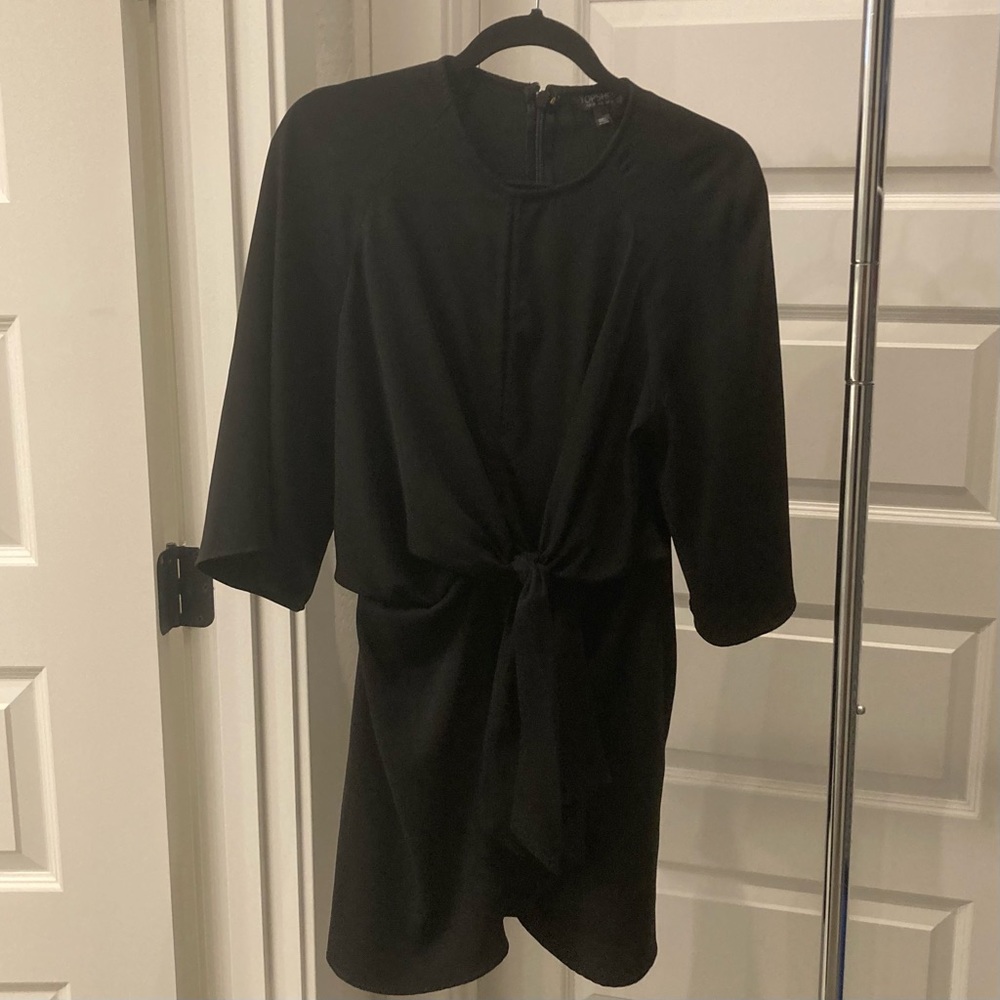 black dress by topshop